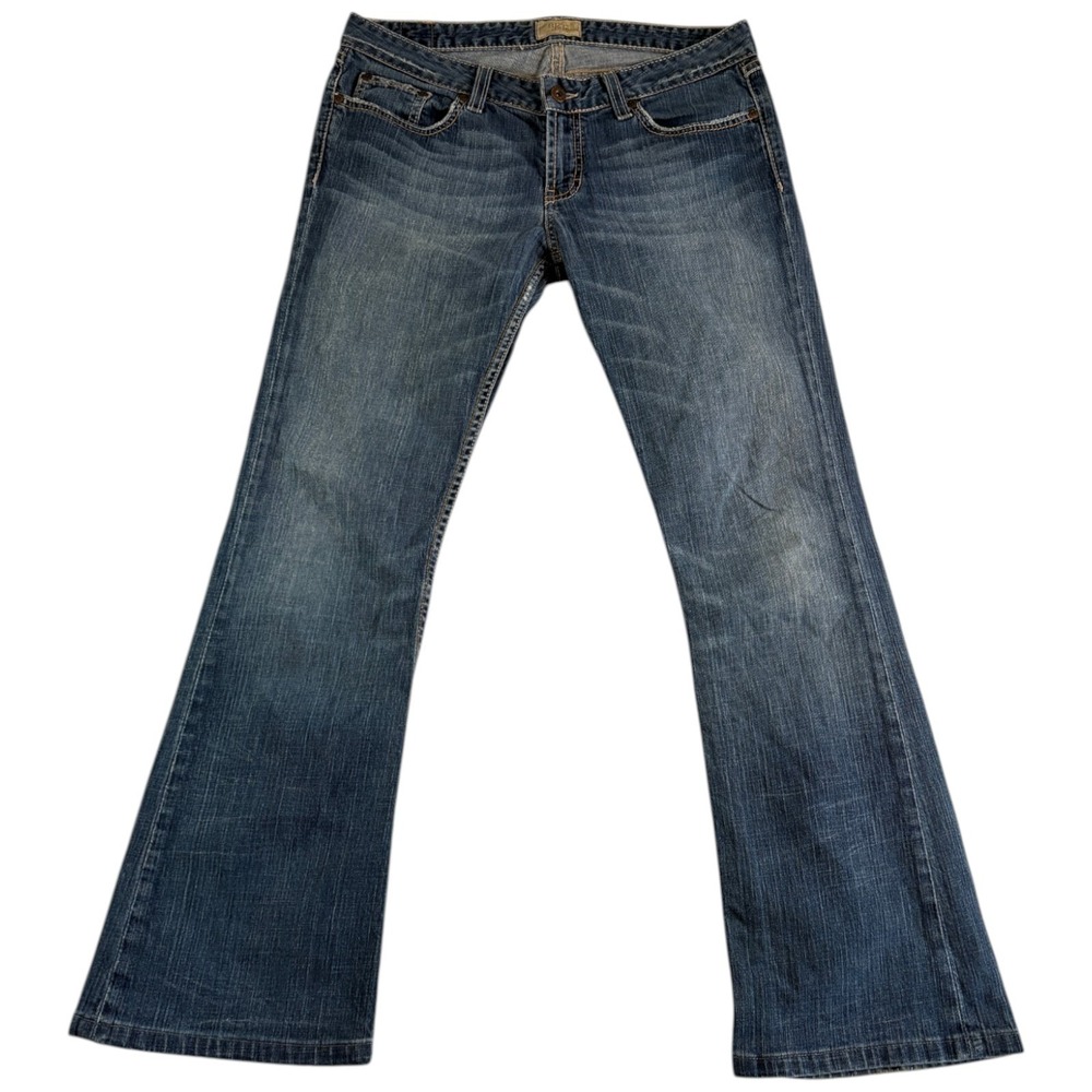 VTG BKE Buckle Bootcut Jeans Womens 31x33 (33x30) Blue Whiskering Denim Cotton